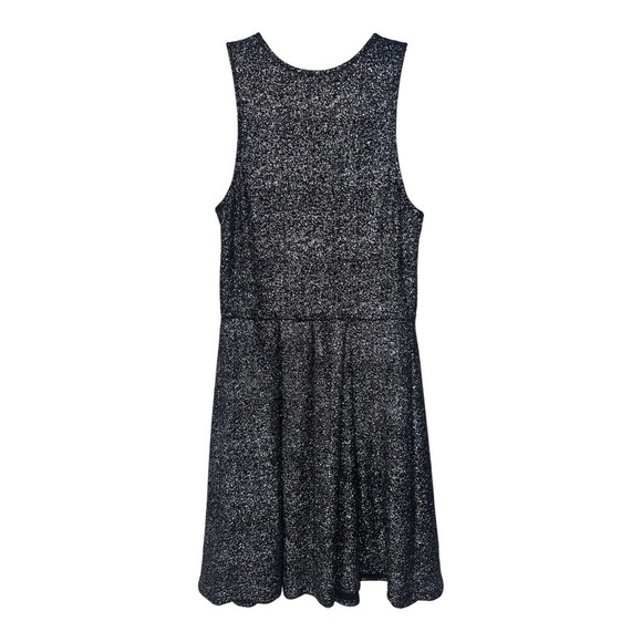 Everly Black/Silver Sparkly Mini Dress, Medium - Picture 6 of 7